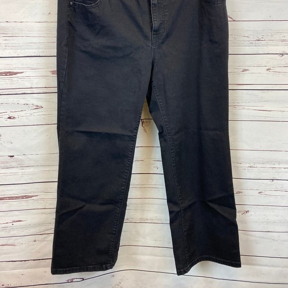 Avenue Denim 16P Petite Bootcut Black Jeans Pants - Picture 2 of 5